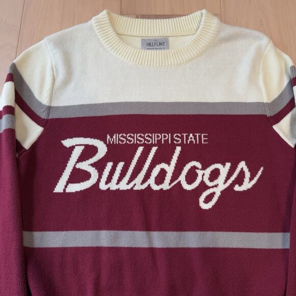 Mississippi State Bulldogs Sweater Small Multicolor Hillflint Pullover Cotton - Picture 3 of 8
